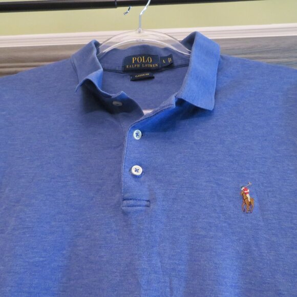 Polo Ralph Lauren Polo Shirt size Large in Blue Great Condition. - Picture 2 of 5